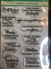 New Penny Black Rubber Stamp Set TEACHER SENTIMENTS clear free USA ship