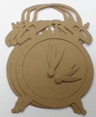 {3} ViNTAGE ALARM CLOCK – Bare Chipboard Die Cuts Embellishments – 3.5″ x 5 1/4″