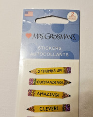 Mrs. Grossman’s Stickers Lot 2 Strips New Package ~Sparkle Pencils~HTF RARE