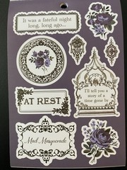 RECOLLECTIONS HALLOWEEN STICKER BOOK 12 PAGE 336 PC STICKERS DEAD REGENCY