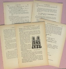 100 Vintage Aged Ephemera Book Pages Lot Mix Variety Collage Craft Junk Journal