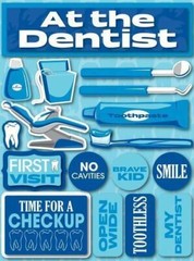 Reminisce Signature Series 3-Dimensional Sticker, Dentist