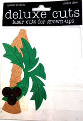 Deluxe Cuts Coconut Palm Tree Laser Cut Ephemera Tropical Die Cut 4.25×6.5