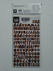 Making Memories Acid/Lignin Free Creative Letter Number Stickers Designer Chunky