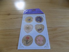 Vintage Real Pressed Flower Sticker secure stationery & envelopes stickers