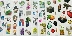 199+ Mxd STICKERS, Transformers MINECRAFT SPIDERMAN Harry Potter ELMO Cat in Hat