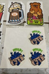 Vintage 80’s Scratch and Sniff Smell Mellow Smello Stickers Blueberry Pancake