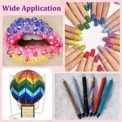 34000Pcs Resin Jelly Rhinestones for Bedazzling, Multicolor 3mm Flatback Gems…