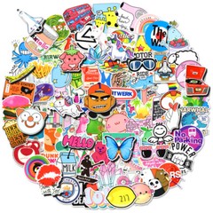 VSCO 100 Pcs Cool Stickers Pack, Waterproof VinylDecals