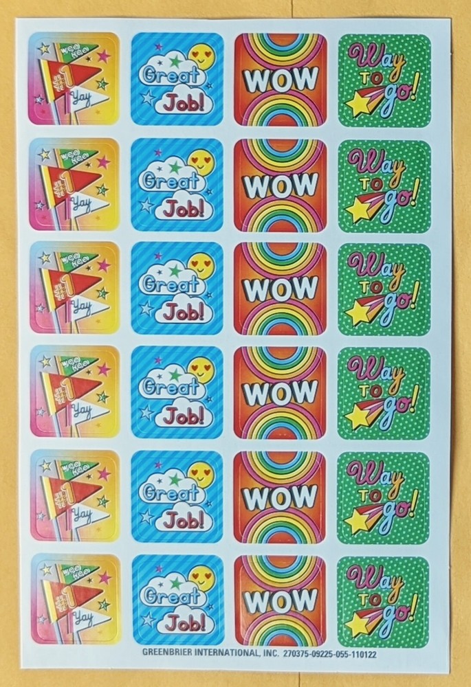 Themed Sticker Single Sheet