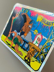 Vintage 1990s Disney Beauty & the Beast Prism Foil Vending Machine Sticker