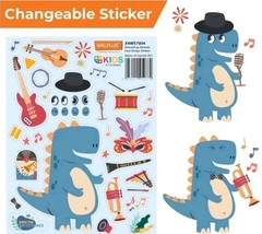 48 Sheets X 3 Make a face Stickers for Kids, Make Your Own Animal