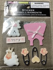 Special Moments Scrapbooking Sticker Embellishments Baby Girl & Baby Boy Theme