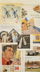 ALCOHOL CIGS MENS FASHION Ephemera Pack 50 pcs Print Ads Junk Journal Scrapbook