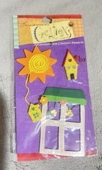 Junk Journal Embellishment Lot – Handmade Adornments, Frames & Flowers ~ 4 Packs