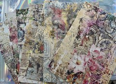 Lot for Journal Diary Scrapbook with Paper, Pet Stickers, Beaded Pen, Lace New