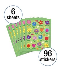 NWT Flowers Shape Stickers. 96 Stickers.
