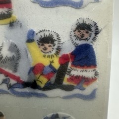 Vintage sandylion stickers Fuzzy Eskimo Extremely RARE SEALED 1 Sheet (3 Mods)
