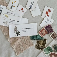 Vintage Fairy Botanical Junk Journal Kit Cottagecore Ephemera Pressed Flowers