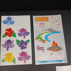 Vintage Mrs Grossmans Stickers Mixed Lot of 25 Flowers Cars Money Hearts Hawaii