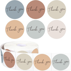 Thank You Sticker,500pcs 1.5Inch Morandi Thank You for Supporting My Small Busin