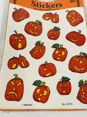 Amscan Halloween Pumpkins Jack O Lantern Autocollants Stickers 45703 4 Sheets
