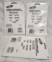 Stickerfetti Hasbro Nerf Stickers 2 Sheets in a pack. 3 Packs.