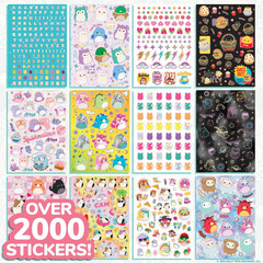 Sticker Book with Large and Small Sizes, Kids Stationary for Water Bottle, Noteb