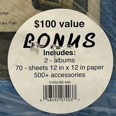 Scrapbooking Bundle 2 Albums, 70 Sheets 12×12″ Paper, 500 Accessories & Tote NEW