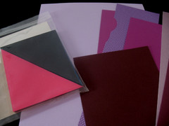 Lot Photo Mounting Paper, home class pre-cut Triangles, scenic diecut Landscape