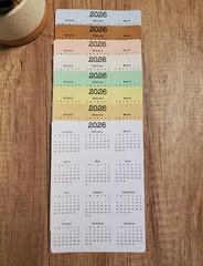 2023, 2024, or 2025 Year At A Glance Calendar Stickers for Planners and Journals