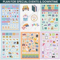 Ultimate 1500+ Sticker Pack for Planners – 40 Pages, 6” x 9”, Seasonal & Holiday