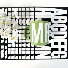 480 Pcs Waterproof 3″ Vinyl Alphabet & Number Stickers – Self-Adhesive, White