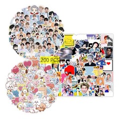 200 Pcs Kpop Stickers – Cute PVC Stickers for Laptop, Water Bottle, Skateboard,