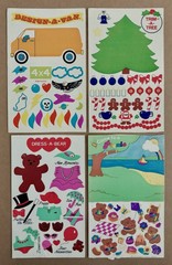 Vintage Sandylion Maxi Activity Stickers – Tree, Bear, Van, Picnic