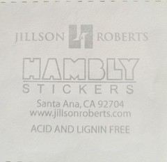 JILLSON & ROBERTS HAMBLY STICKERS PRISMATIC / GLITTER HALLOWEEN * GHOSTS *
