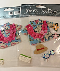 Jolee’s Tourist Tropical Beach Vacation Travel Scrapbooking Stickers