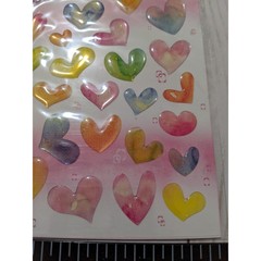 heart love glitter Stickers by funny world