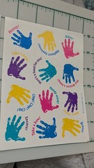 Vintage Hallmark Stickers Handprints Rewards Paint Colorful Lot Of 2 Sheets
