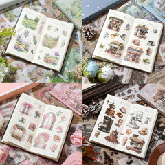 4 for Garden Landscape Scrapbooking Stickers Pre-Cut 300 Washi Stickers 300 PET