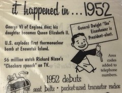 IT HAPPENED IN 1952 Timeless Moments Mylar Stickers(5”x12”) Years•Card Making•