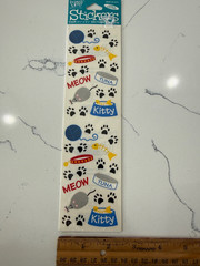 Frances Meyer Inc Stickers ~ Kitty Fun ~ Four 2 1/2×4 1/2″ Sections 2 Sheets