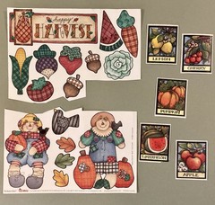 Lot of Food Harvest Garden Stickers! Jolee’s Boutique, Karen Foster, Etc