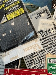 Scrapbooking Stickers / Transfers / Stencils — Alphabet / Letters Assorted Lot