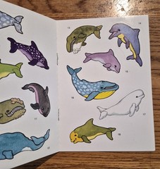 Dover Little Activity Sticker Books Dinosaurs Whales & Dolphins Lot SOME MISSING