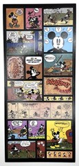 Retired Sandylion Disney Mickey Mouse Comic Stickers 5.5x12in. Minnie Pluto