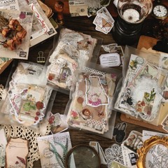 260 Pcs Vintage Ephemera Sticker Pack Junk Journal Scrapbook Supplies Decoupage