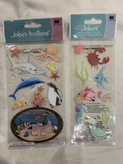 Scrapbook Stickers: Summer, Beach, Vacation, And One For Dogs!