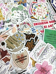 Inspirational Christian Stickers for Water Bottle, Laptop, Bible Verses, 300 pc