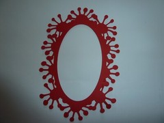 oval fireworks SCRAPBOOKING FRAMES SET of 8 3.5×5.5 in primary colors